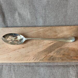 Godinger Silver 13” Silver Plated Pierced Dressing Spoon From 1987 w/ Box